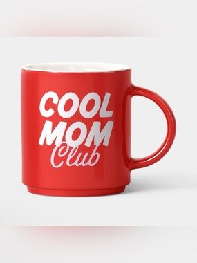 Room Essentials Red "Cool Mom Club" Ceramic Mug